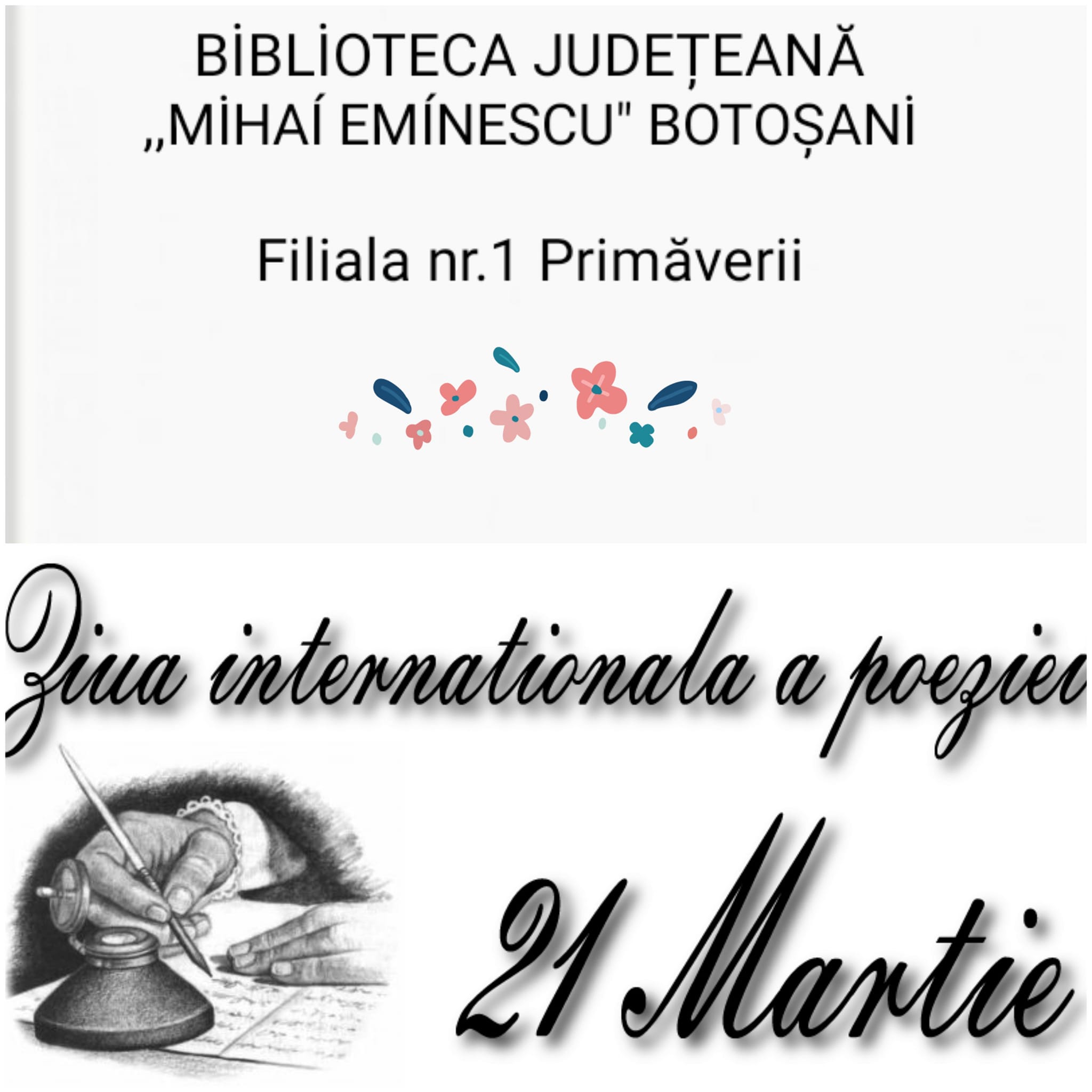 21 Martie ,,Ziua Internațională a poeziei"